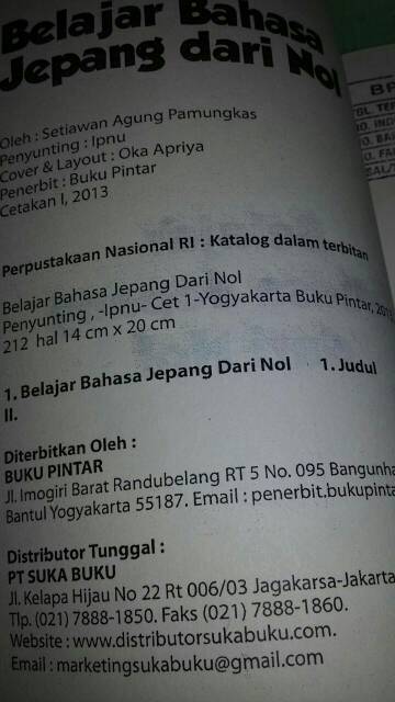 Detail Buku Bahasa Jepang Nomer 21