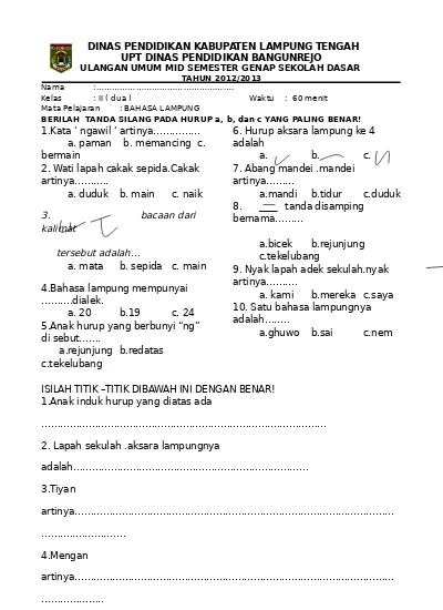 Detail Buku Bahasa Lampung Kelas 1 Sd Nomer 29