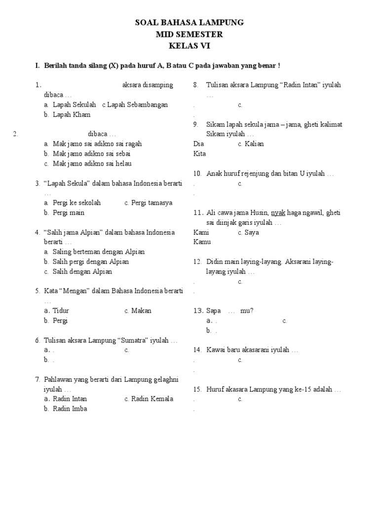 Detail Buku Bahasa Lampung Kelas 1 Sd Nomer 31