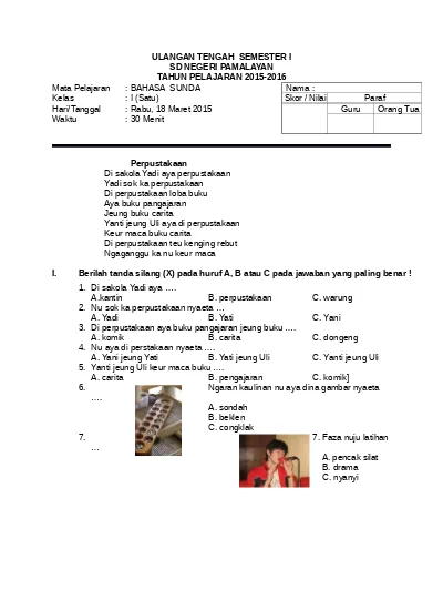 Detail Buku Bahasa Sunda Kelas 1 Nomer 39