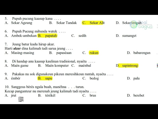 Detail Buku Bahasa Sunda Kelas 2 Sd Semester 1 Nomer 11