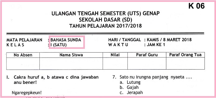 Detail Buku Bahasa Sunda Kelas 2 Sd Semester 1 Nomer 23
