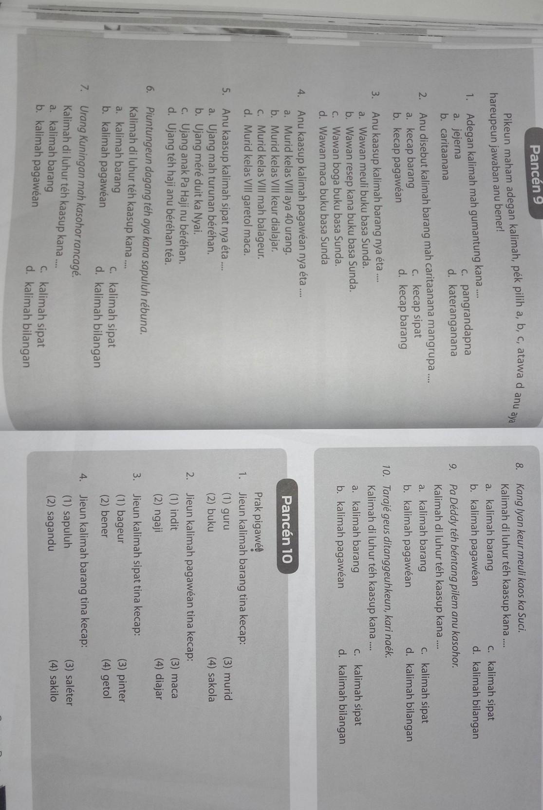 Detail Buku Bahasa Sunda Kelas X Nomer 40