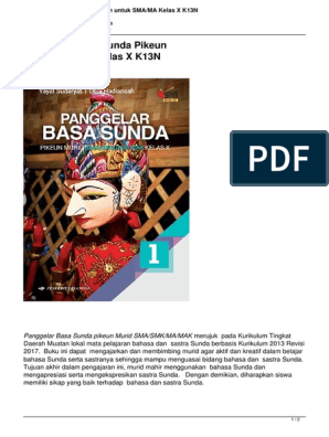 Detail Buku Bahasa Sunda Kelas X Nomer 7
