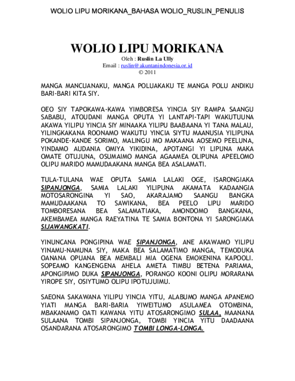 Detail Buku Bahasa Wolio Nomer 8