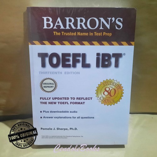 Detail Buku Barrons Toefl Nomer 7