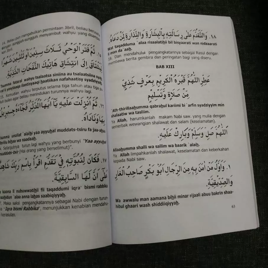 Detail Buku Barzanji Arab Dan Latin Nomer 5
