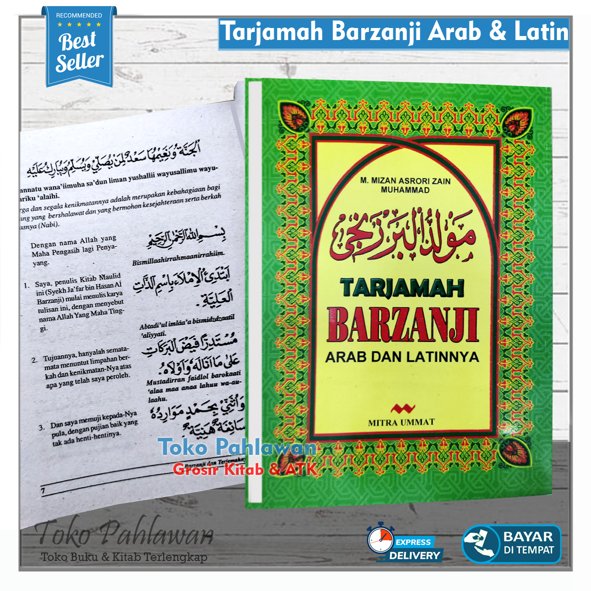 Detail Buku Barzanji Arab Dan Latin Nomer 52