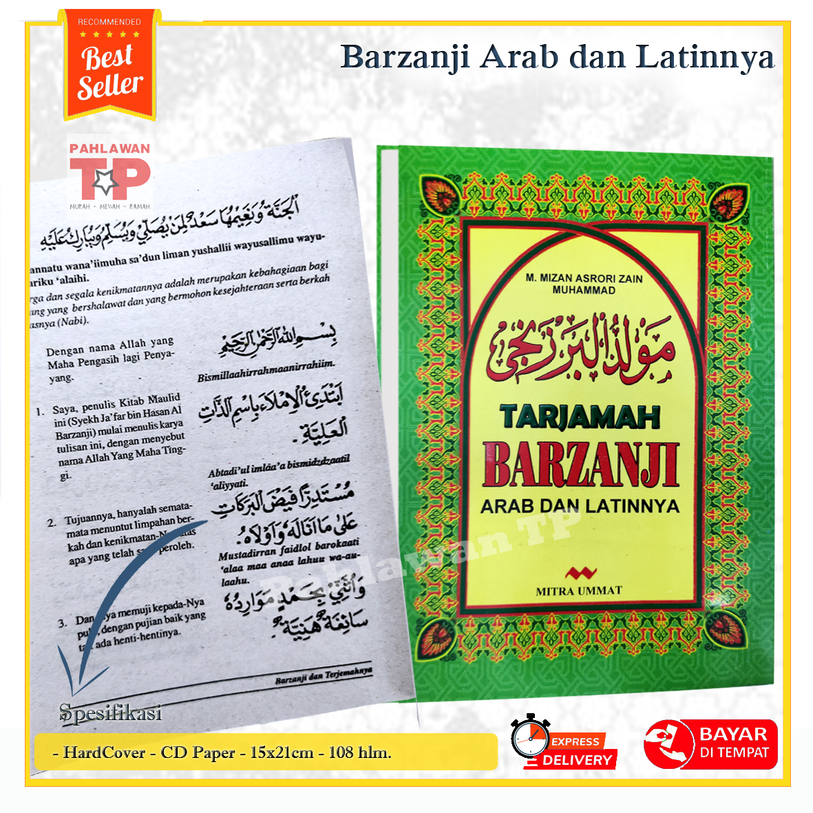 Detail Buku Barzanji Arab Dan Latin Nomer 7