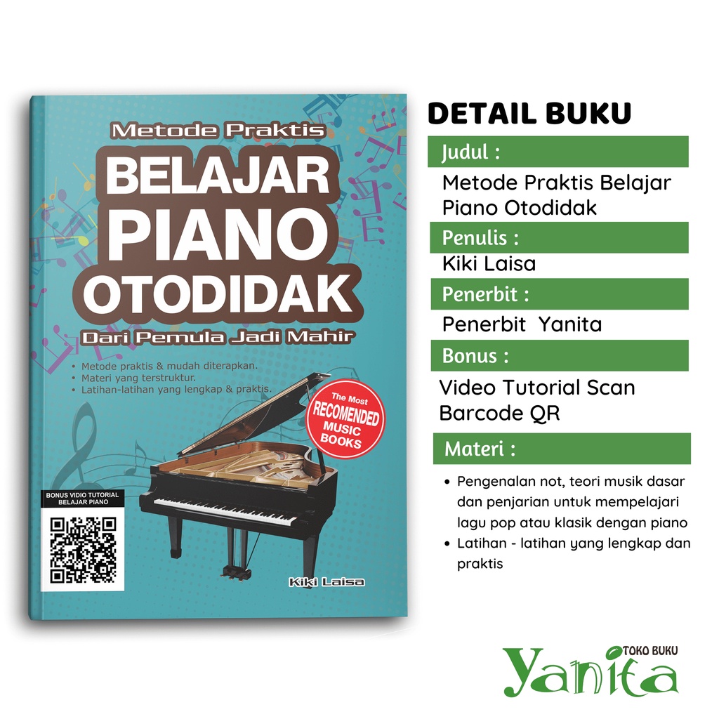 Detail Buku Belajar Piano Nomer 12