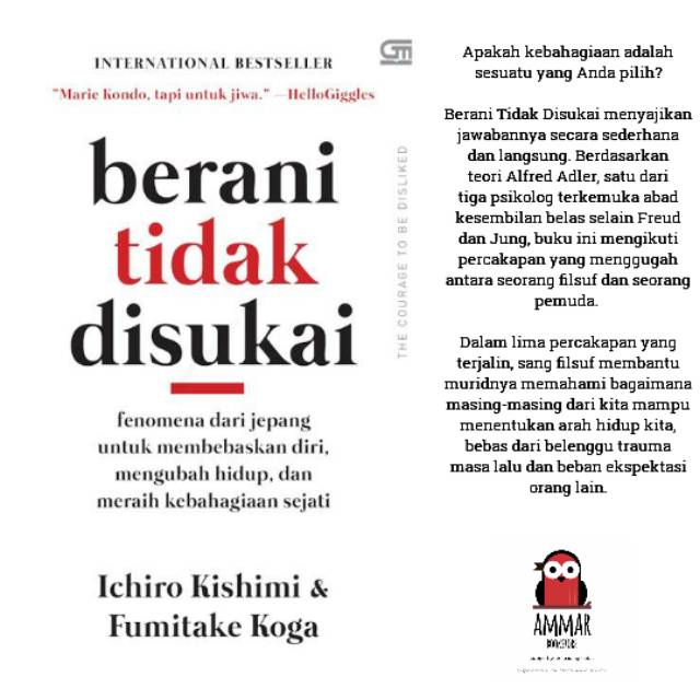 Detail Buku Berani Tidak Disukai Nomer 34