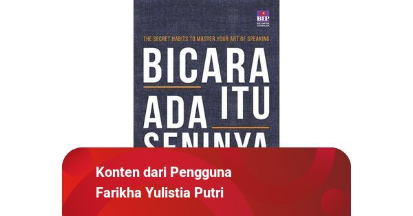 Detail Buku Berbicara Itu Ada Seninya Nomer 30