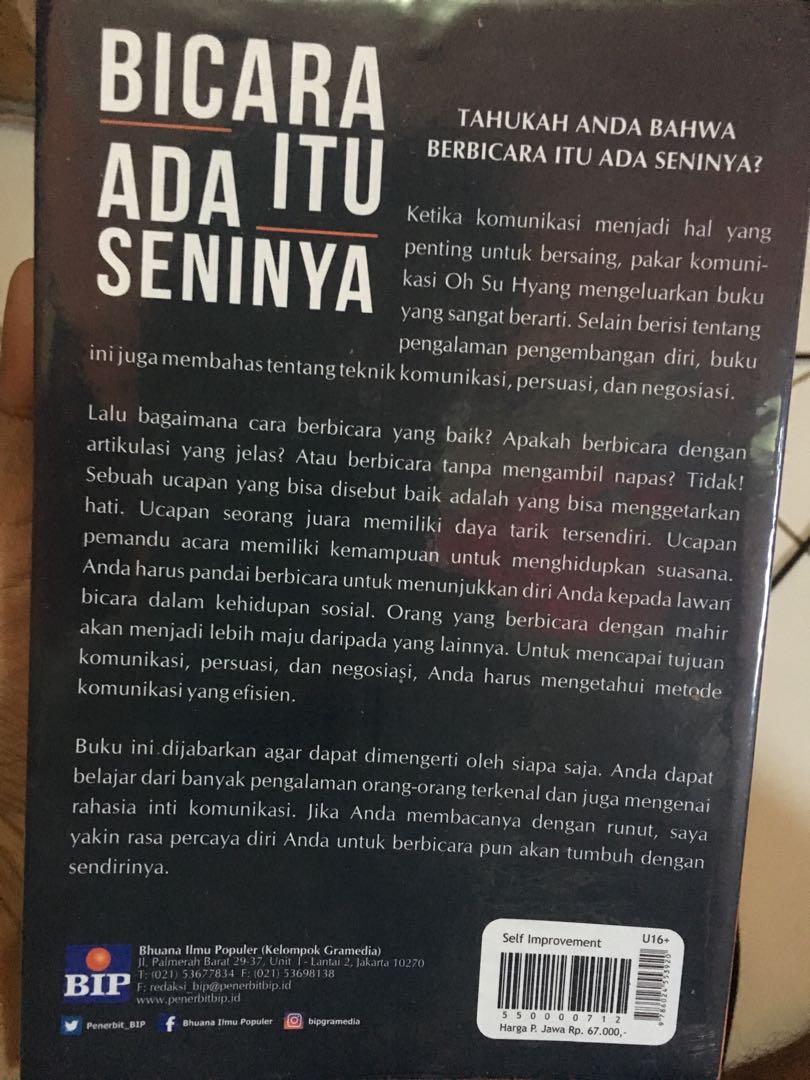 Detail Buku Berbicara Itu Ada Seninya Nomer 37