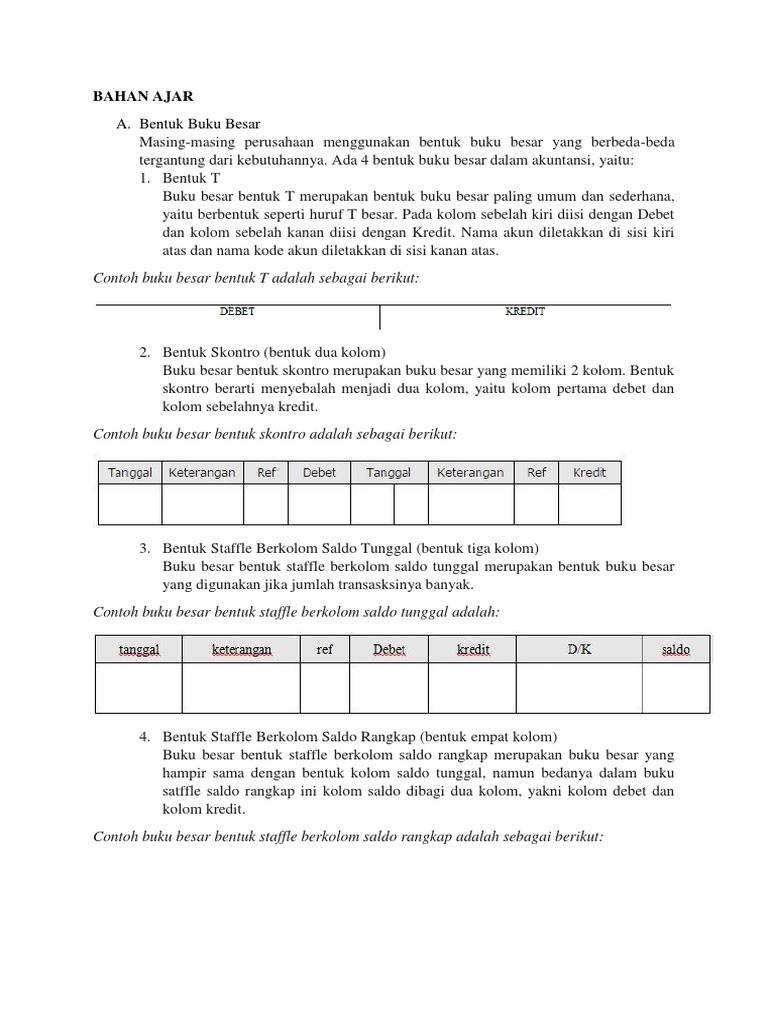 Detail Buku Besar Dua Kolom Nomer 42