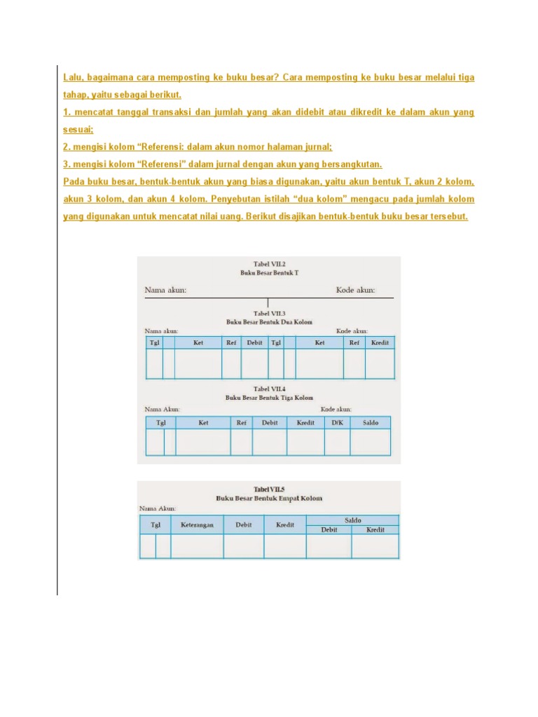 Detail Buku Besar Dua Kolom Nomer 47