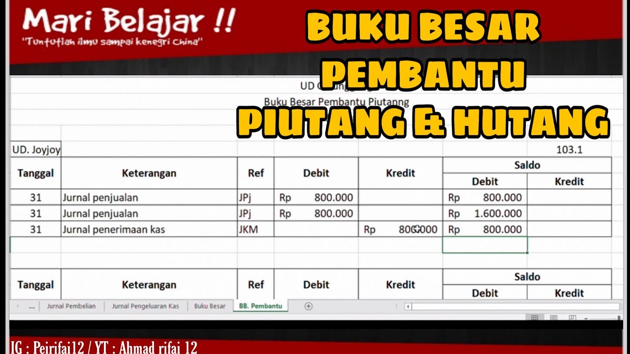 Detail Buku Besar Hutang Nomer 24