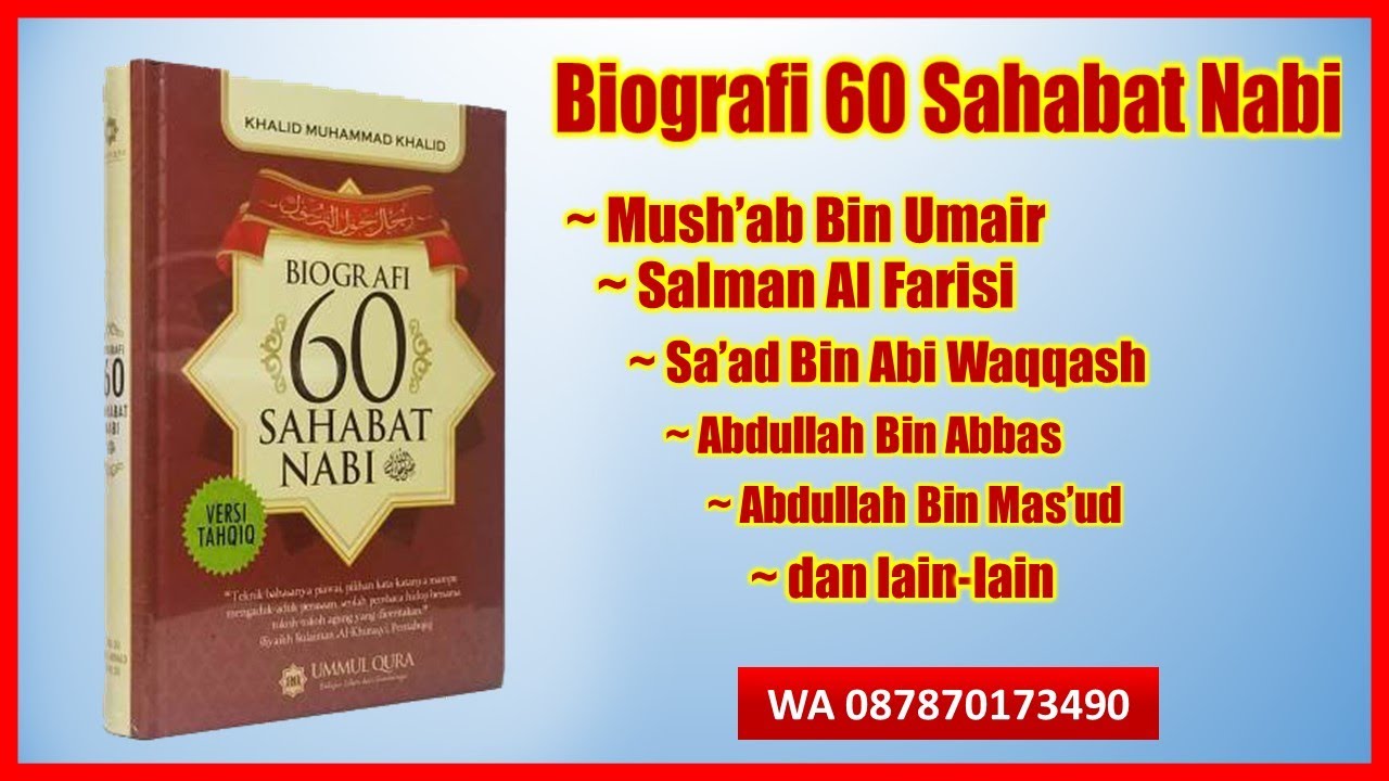 Detail Buku Biografi 60 Sahabat Nabi Nomer 21