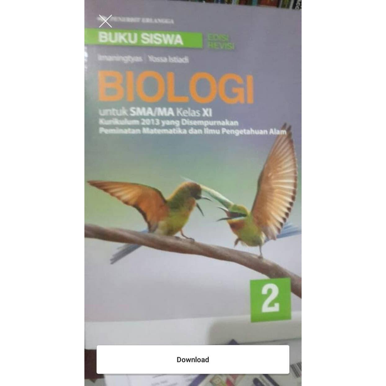 Detail Buku Biologi Erlangga Kelas 11 Kurikulum 2013 Nomer 8