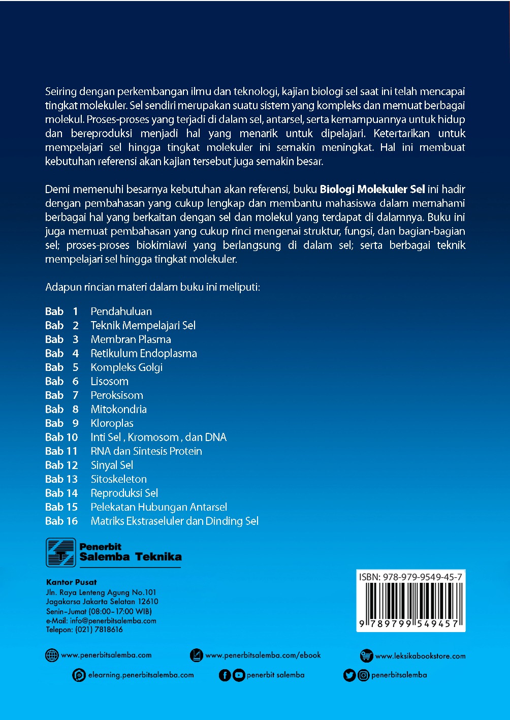 Detail Buku Biologi Sel Nomer 47