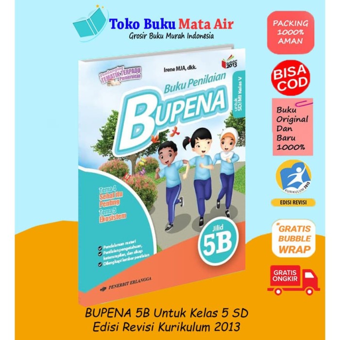 Detail Buku Bupena Kelas 5 Jilid 5b Nomer 43