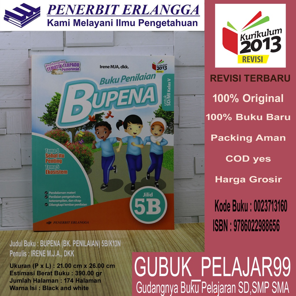 Detail Buku Bupena Kelas 5 Jilid 5b Nomer 45