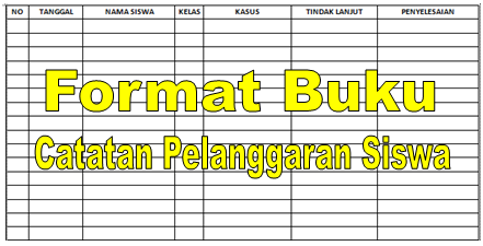 Detail Buku Catatan Pelanggaran Siswa Nomer 5