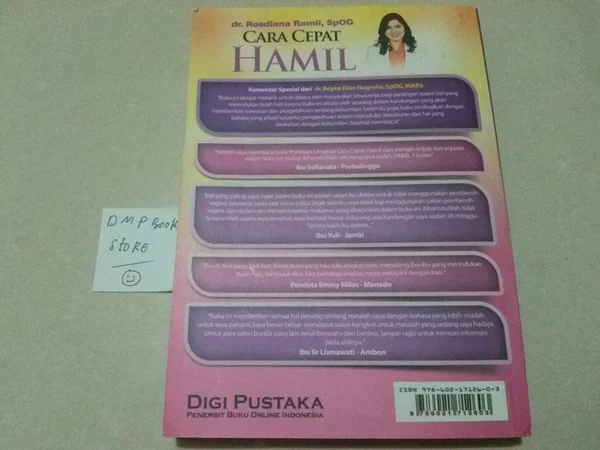 Detail Buku Cepat Hamil Dr Rosdiana Ramli Nomer 35