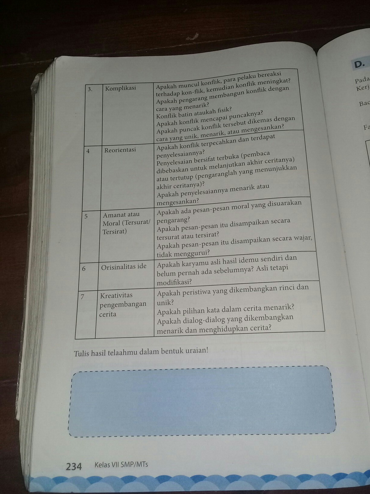 Detail Buku Cetak Bahasa Indonesia Kelas 7 Nomer 16