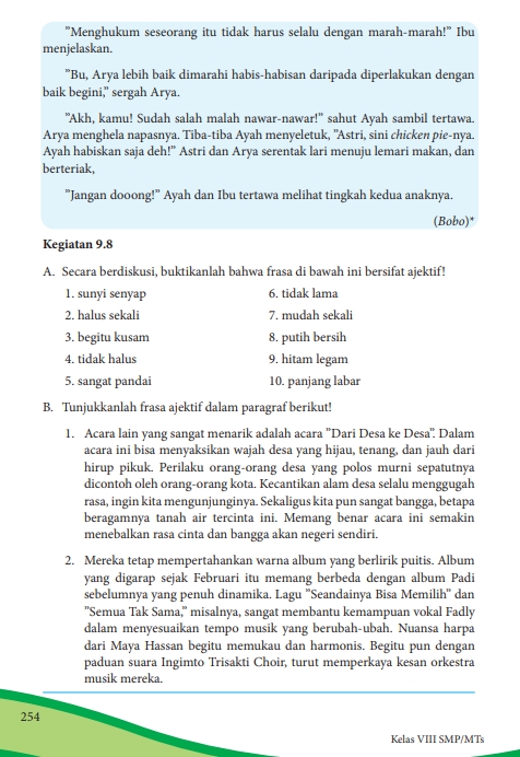 Detail Buku Cetak Bahasa Indonesia Kelas 8 Nomer 22