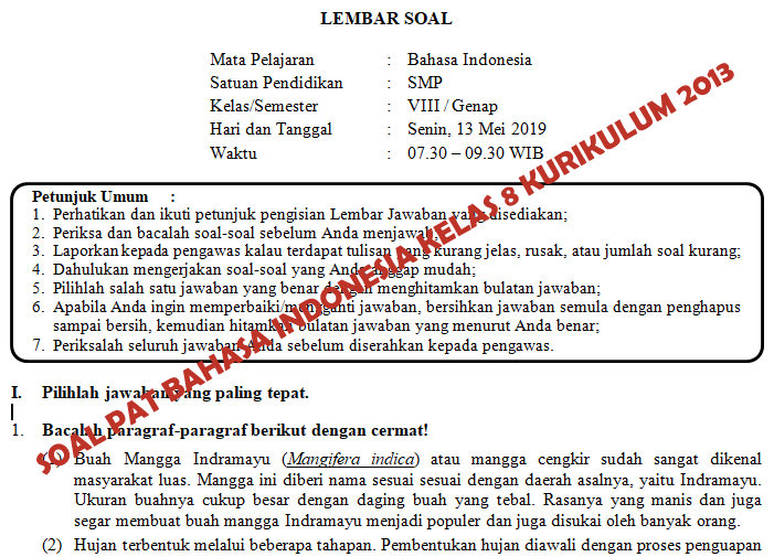 Detail Buku Cetak Bahasa Indonesia Kelas 8 Nomer 45