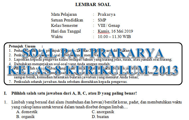 Detail Buku Cetak Prakarya Kelas 8 Semester 2 Nomer 48