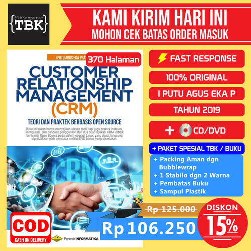 Detail Buku Customer Relationship Management Nomer 39