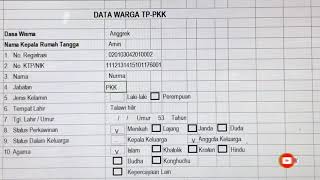 Detail Buku Dasa Wisma Pkk Nomer 9