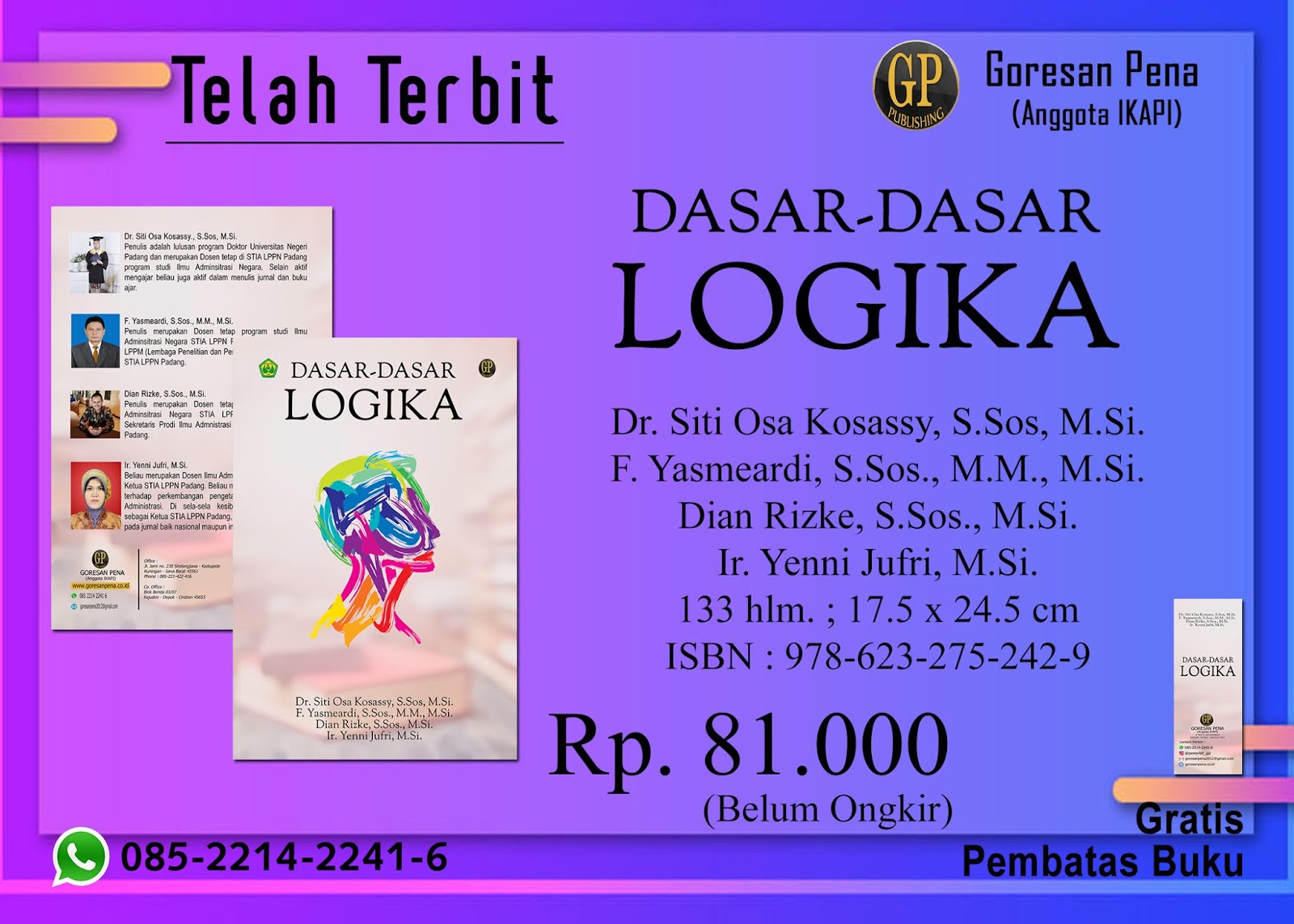 Detail Buku Dasar Dasar Logika Nomer 48