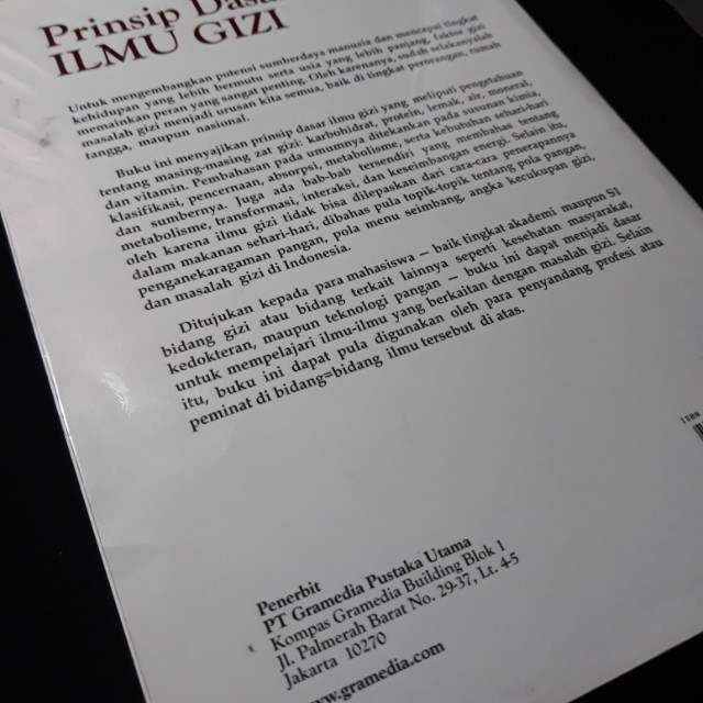 Detail Buku Dasar Ilmu Gizi Nomer 26