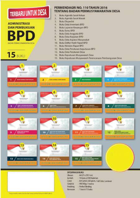 Detail Buku Data Peraturan Desa Nomer 15