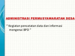 Detail Buku Data Peraturan Desa Nomer 37