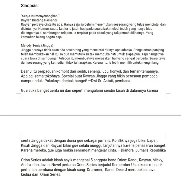Detail Buku Dear J Nomer 30