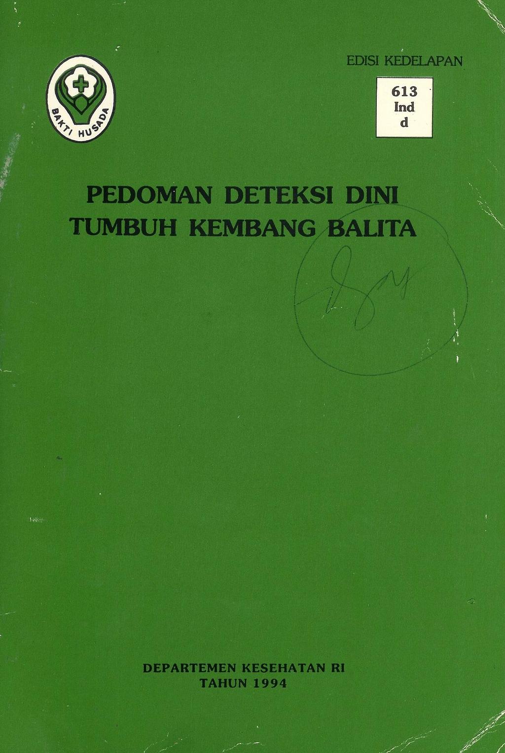 Detail Buku Deteksi Dini Tumbuh Kembang Anak Nomer 49