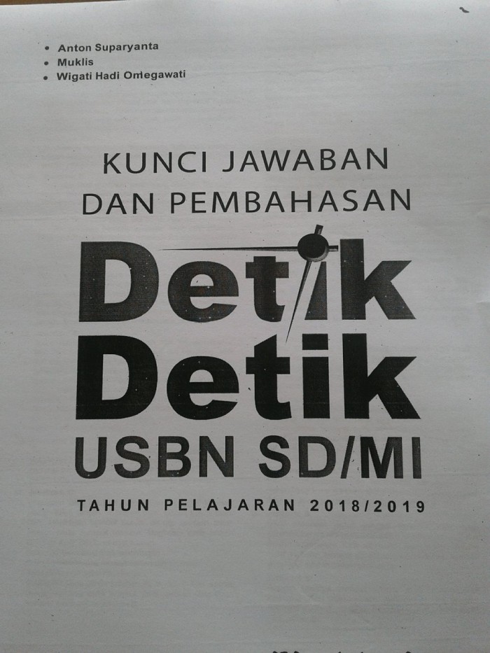 Detail Buku Detik Detik Sd 2020 Kunci Jawaban Nomer 9