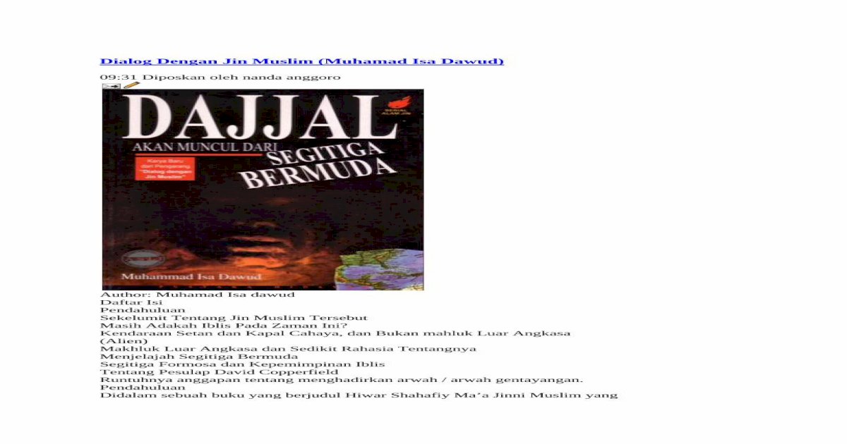 Detail Buku Dialog Dengan Jin Muslim Nomer 49