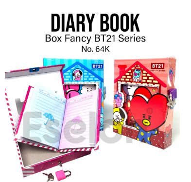 Detail Buku Diary Bt21 Nomer 51