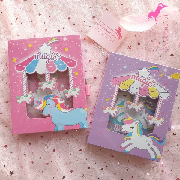 Detail Buku Diary Gembok Unicorn Nomer 27