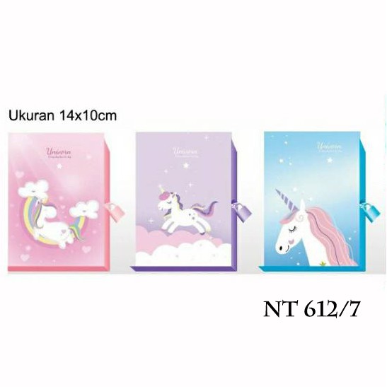 Detail Buku Diary Gembok Unicorn Nomer 47