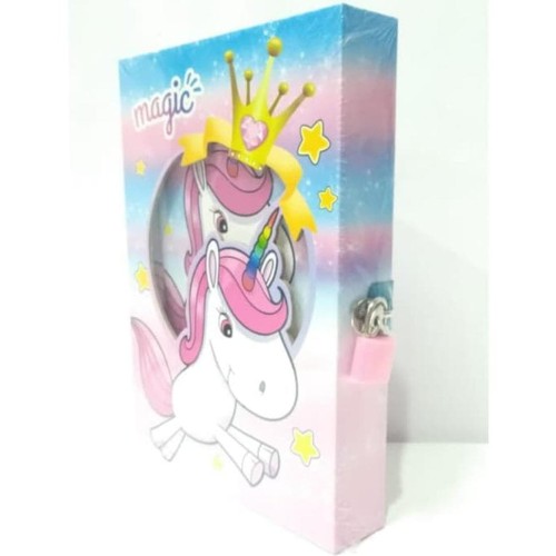 Detail Buku Diary Gembok Unicorn Nomer 6