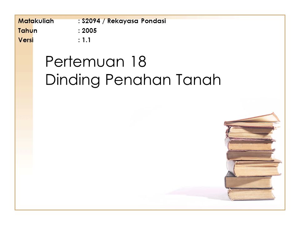 Detail Buku Dinding Penahan Tanah Nomer 9