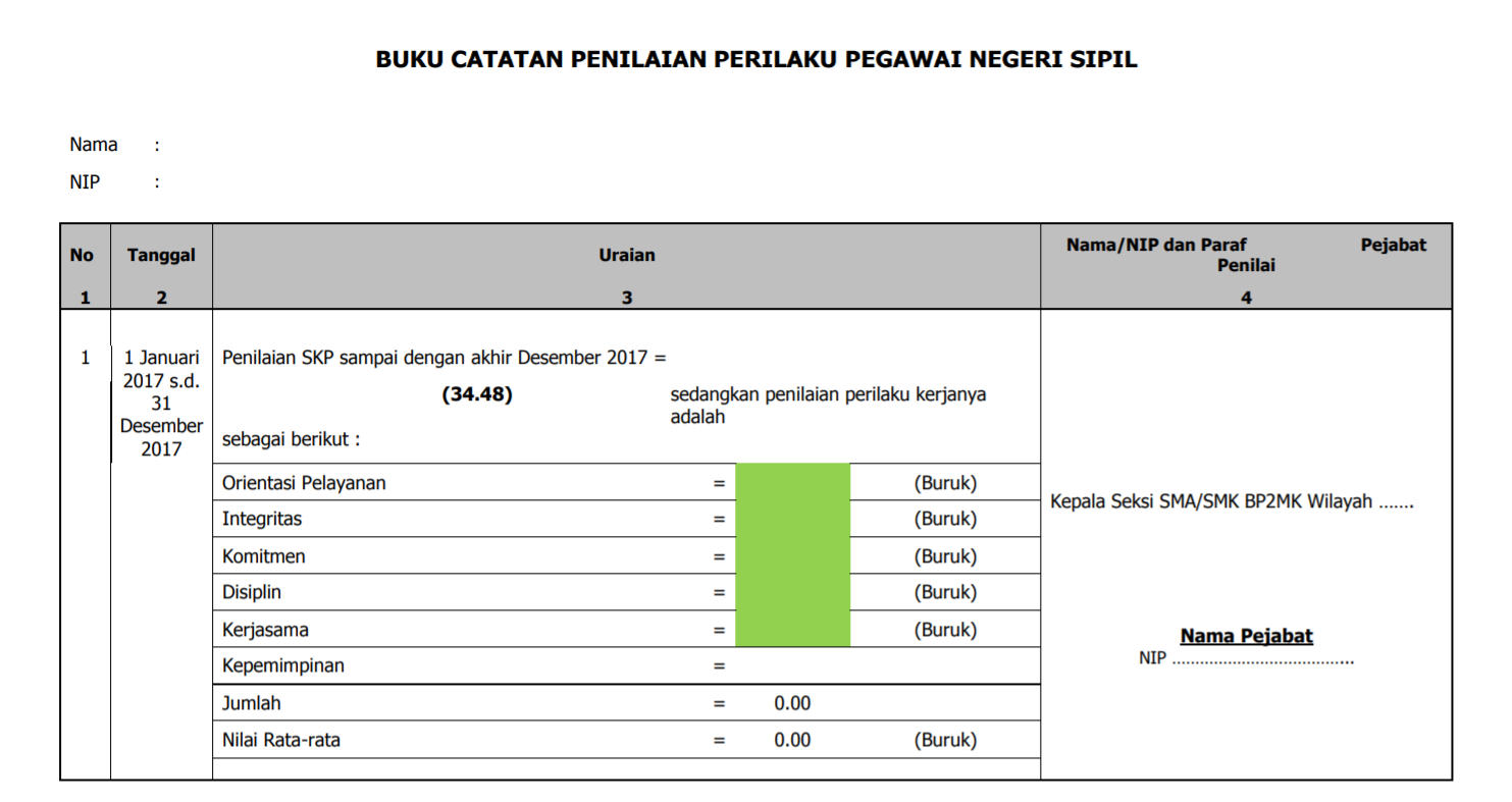 Detail Buku Disiplin Kerja Nomer 40