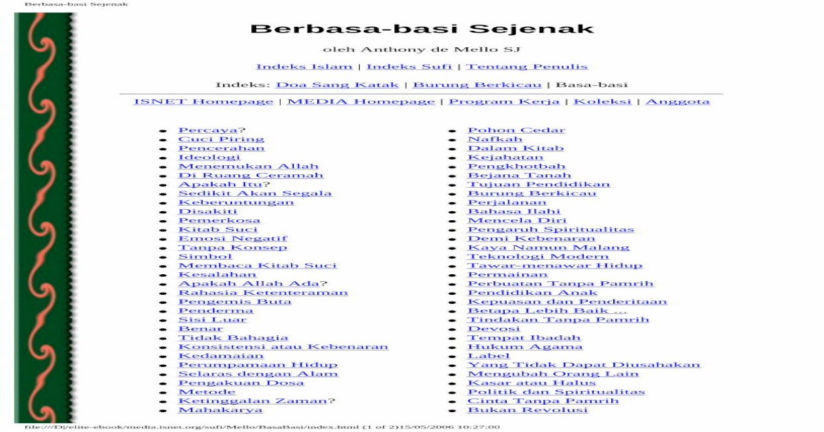 Detail Buku Doa Sang Katak Nomer 47