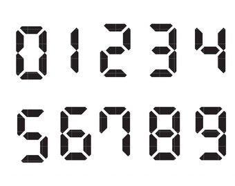 Detail Digital Clock Font Nomer 3