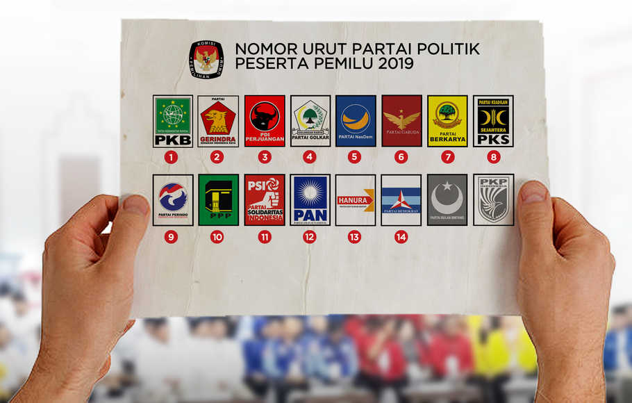 Detail Download Logo Dan Nomor Urut Partai Peserta Pemilu 2019 Nomer 41